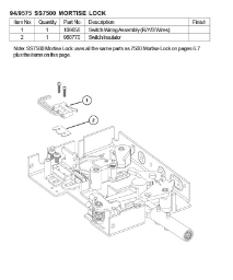 94/9575 SS7500 MORTISE LOCK